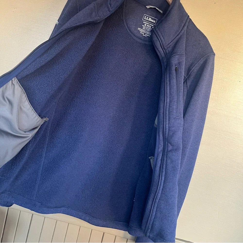 L.L. Bean Sweater Fleece Full Zip Jacket Medium